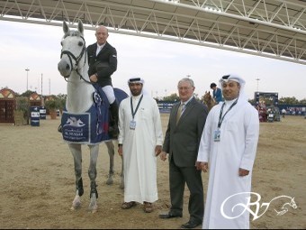 Valentin RV en Michael Whitaker presteren fantastisch op het 5 sterren concours in Doha.