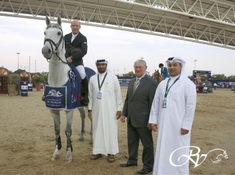 Valentin RV en Michael Whitaker presteren fantastisch op het 5 sterren concours in Doha.