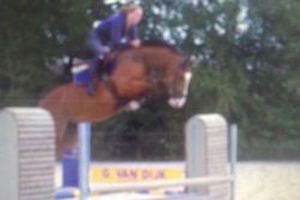 Balou RV jumping with amazon Sascha Blok.