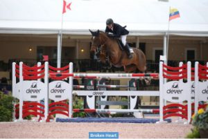 Grand Prix 1.60m springpaard Broken Heart (v. Concorde).